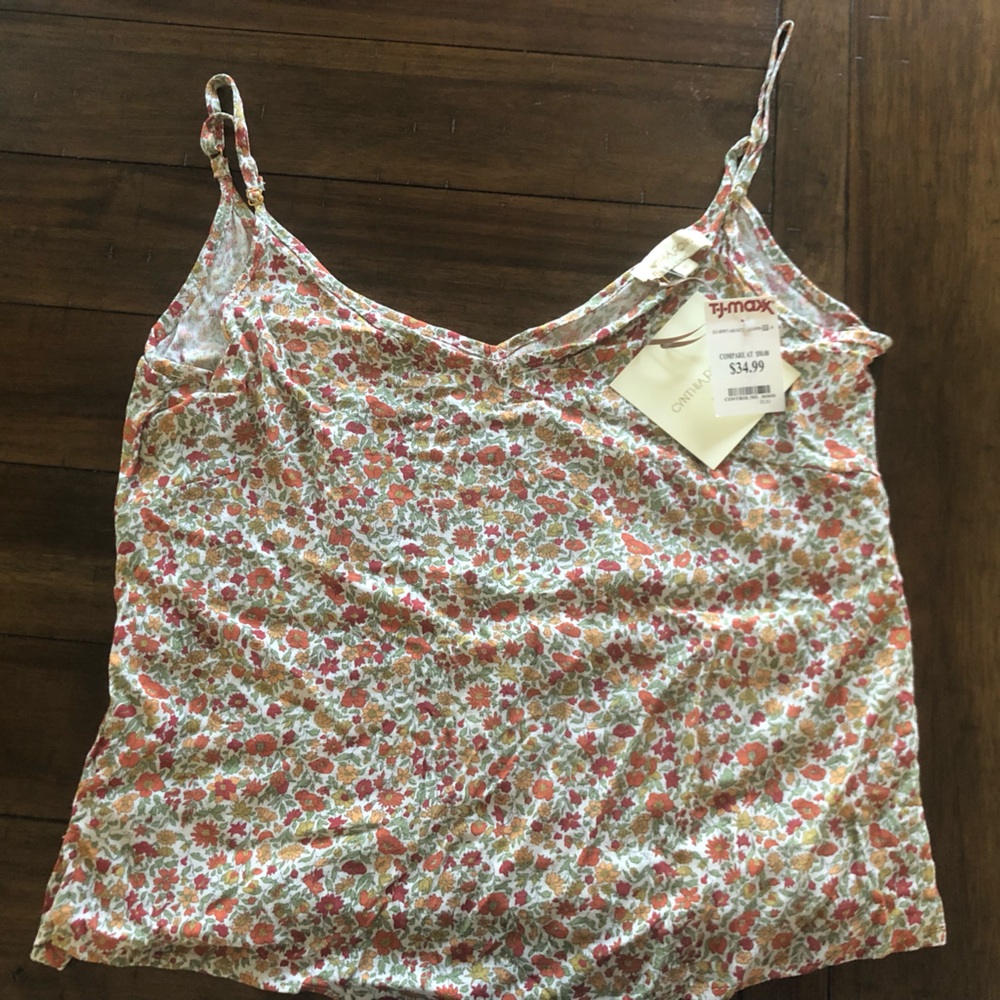NWT Cynthia Rowley Flowy Floral Tank
